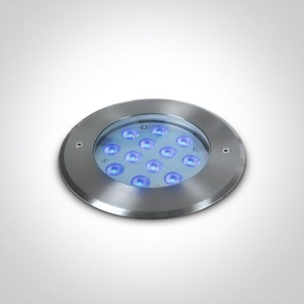 Χωνευτό LED Spot Υποβρύχιο LED 12x1W Μπλε Ανοξείδωτο Ατσάλι 316 IP68 Dimmable 24V