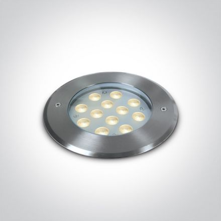 Χωνευτό LED Spot Υποβρύχιο LED 12x1W 4000K Ανοξείδωτο Ατσάλι 316 IP68 Dimmable 24V