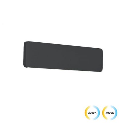 Φωτιστικό Τοίχου Led Με Εναλλαγή Χρώματος 3000K/4000K Μαύρο 32 Εκ. Kelda