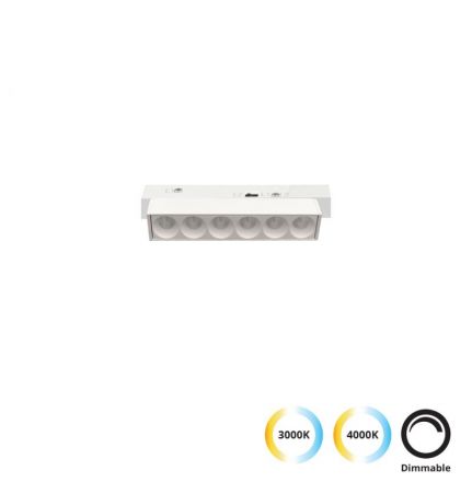 Γραμμικό Antiglare Λευκό L:130  2 CCT Μαγνητικό Dimmable