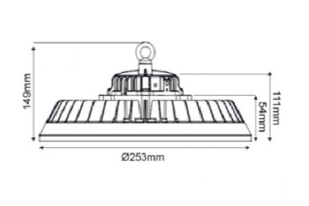 Kαμπάνα LED HIGH BAY 60/80/100W 200lm/w 5000K
