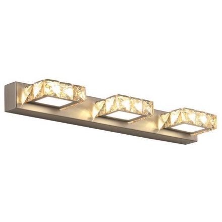 Φωτιστικό Μπάνιου LED 9W 4000Κ Τετράγωνο 3Φ 460X50X116 Νίκελ