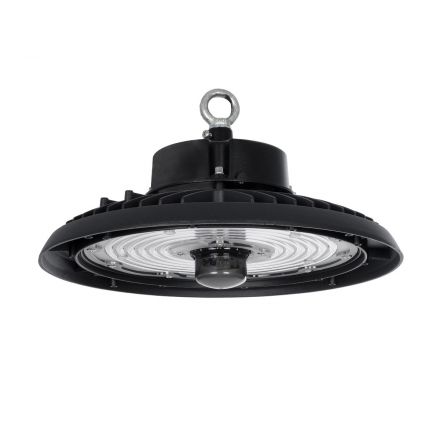 INDUSTRY 61706 Βιομηχανικό Φωτιστικό Καμπάνα High Bay UFO Τεχνολογίας Smart Group Linkable Control System 2.4Ghz με Αισθητήρα Κίνησης Microwave LED 200W 30000lm SDCM<5 90° AC 85-265V Αδιάβροχο IP65 IK08 Μαύρο Χυτό Αλουμίνιο - Φυσ