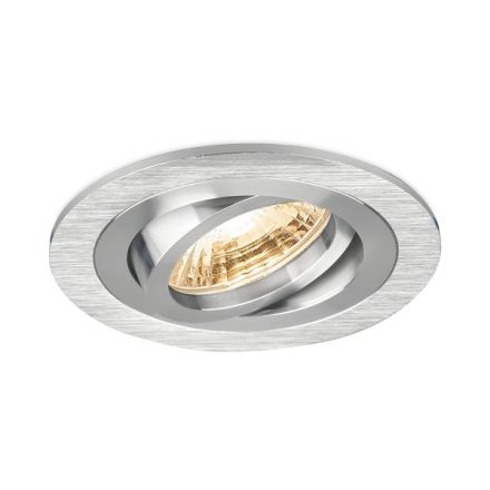 Στρογγυλό Χωνευτό LED Spot MR16 Ασημί