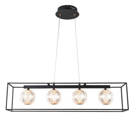 Κρεμαστό Φωτιστικό Μέταλλο LED 14W 3000Κ 650Lm 80X1200mm Μαύρο Arte Illumina BOX