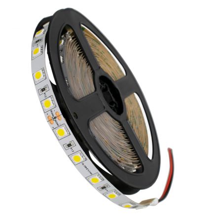 70221 Ταινία LED SMD 5050 5m 14.4W/m 60LED/m 1688 lm/m 120° DC 24V IP20 Φυσικό Λευκό 4500k