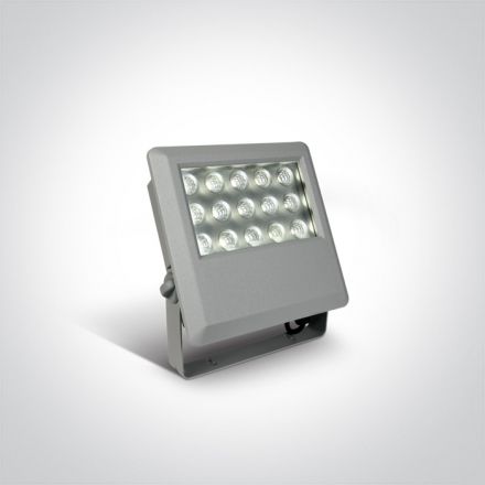 One Light Προβολέας LED 15x1W 6000K Die Cast Γκρι 100-240V IP65