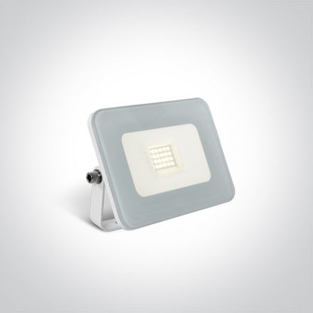 One Light Προβολέας SMD LED 10W 4000K 100° Αλουμίνιο Λευκό 230V IP65