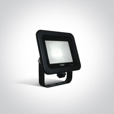 One Light Προβολέας SMD LED 10W 6000K Αλουμίνιο Μαύρο 230V IP65