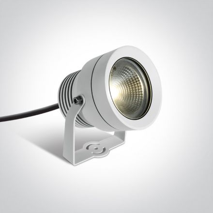 One Light Σποτ Κήπου COB LED 20W Αλουμίνιο Λευκό IP65 230V