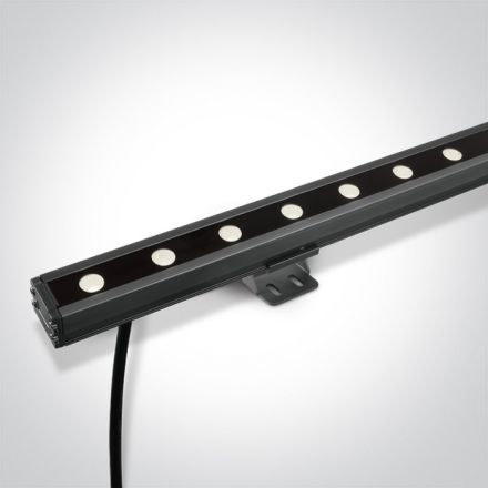 LED Wall Washer 12x1W 3000K Αλουμίνιο Γκρι 24V IP66 Dimmable