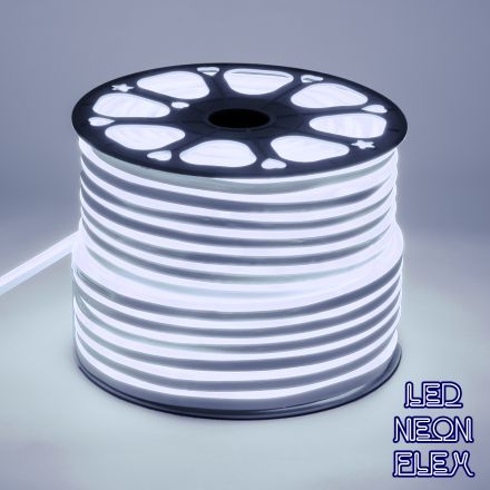 OVALE 120° Degree Neon Flex Epistar LED 12W/m DC 230V 120LED/m 1080lm/m - IP65 1m 6000K Dimmable