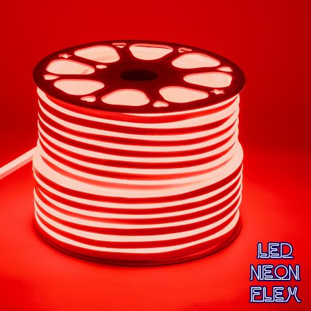 NEOVALE 120° Degree Neon Flex LED 12W/m 230V 120LED/m 600lm/m IP65 1m Κόκκινο Dimmable