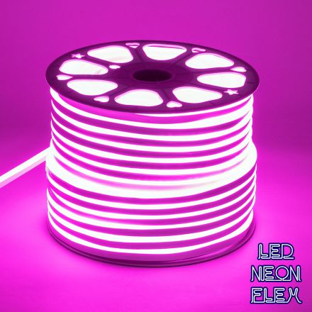 NEOVALE 120° Degree Neon Flex LED 12W/m 230V 120LED/m 600lm/m IP68 1m  Ροζ Dimmable
