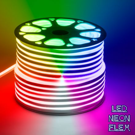 NEOVALE 120° Degree Neon Flex LED 18W/m 230V 60LED/m 900lm/m 120° IP65 1m RGB Dimmable