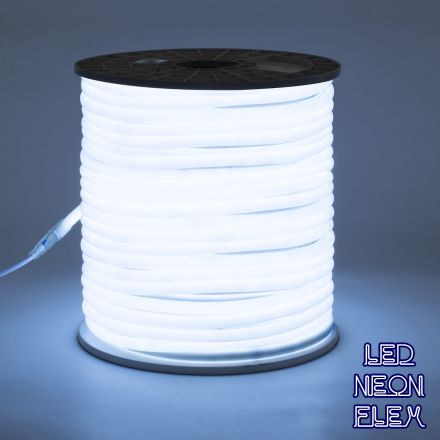  TUBE 360° Degree Neon Flex Epistar LED 12W/m DC 230V 120LED/m 1080lm/m - IP65 1m 6000K Dimmable