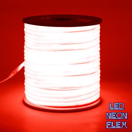 NEOTUBE 360° Degree Neon Flex LED 12W/m 230V 120LED/m 600lm/m IP65 1m Κόκκινο Dimmable