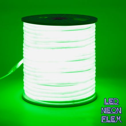 NEOTUBE 360° Degree Neon Flex LED 12W/m 230V 120LED/m 600lm/m IP65 1m Πράσινο Dimmable