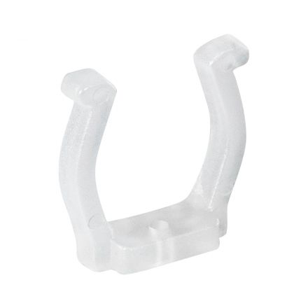Πλαστική PVC Βάση Στήριξης για Όλες τις TUBE Neonflex 360° DC 24V & DC 230V IP68 - Μ2.5 x Π1.1 x Υ2.5cm