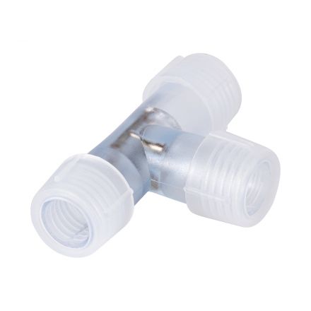 Σύνδεσμος T για Μονόχρωμο Φωτοσωλήνα LED 360° Degree - 230V 2 Pin - IP68