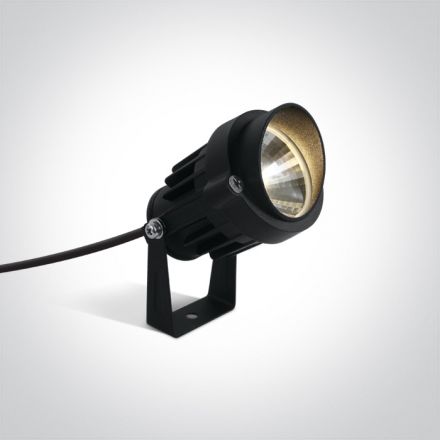 Σποτ Κήπου SMD LED 6W 4000K Die Cast Μαύρο IP65 230V