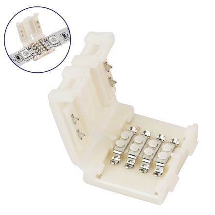  Ταχυσύνδεσμος 2 Ταινιών LED RGB - I Connector για Όλες τις LED Ταινίες DC-12-24V 10mm RGB