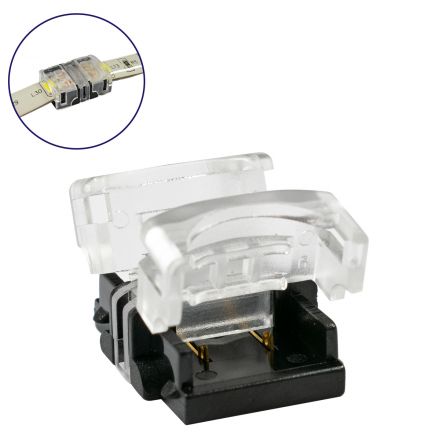 Αδιάβροχος Ταχυσύνδεσμος Ένωσης IP65 - Strip To Strip Connector για Μονόχρωμες Αδιάβροχες Ταινίες LED Πλάτους 10mm
