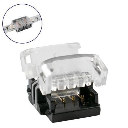Ταχυσύνδεσμος Ένωσης IP20 - Strip To Strip Connector για RGB Ταινίες LED Πλάτους 10mm