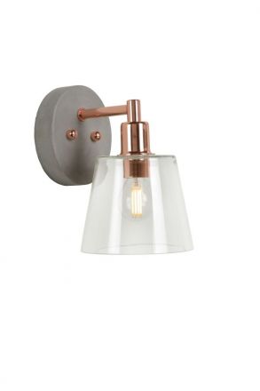 VITRI - Επίτοιχο Φωτιστικό - Ø 13 cm - 1xE14 - Copper
