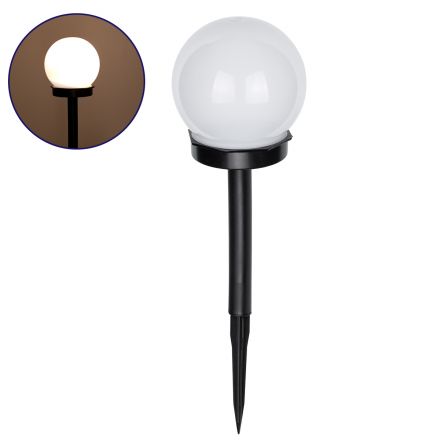 Ηλιακό Φωτιστικό LED SMD 1W 95lm Μπαταρία 300mAh - Αισθητηρας Ημέρας-Νύχτας - IP65 - 3000K