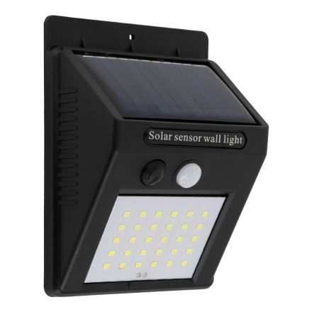 Ηλιακό Φωτιστικό LED 6W 600lm Μπαταρία 1200mAh - Αισθητήρα Ημέρας-Νύχτας και PIR Αισθητήρα Κίνησης- IP65 - 6000K