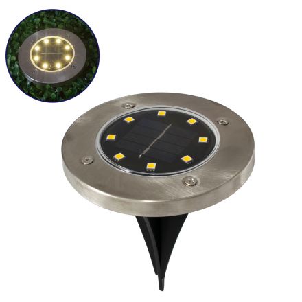  Ηλιακό Φωτιστικό Κήπου LED SMD 3W 170lm με Ενσωματωμένη Μπαταρία 600mAh - Αισθητήρα Ημέρας-Νύχτας - IP65 - 3000K
