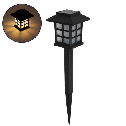 Ηλιακό Φωτιστικό LED SMD 1W 50lm - Μπαταρία 300mAh - Φωτοβολταϊκό Πάνελ με Αισθητήρα Ημέρας-Νύχτας - IP65 - 3000K