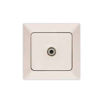 Πρίζα TV F Connector Μπεζ NEAD