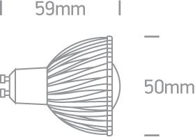 One Light Λάμπα LED GU10 MR16 3W 6000K 30° 100-240V