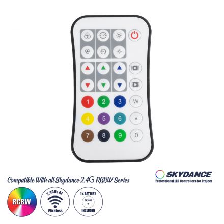 R9 SKYDANCE Ασύρματο Χειριστήριο RF 2.4Ghz 1 Group για όλα τα Πολύχρωμα SKYDANCE Controller DC 3V 1 x CR2032 