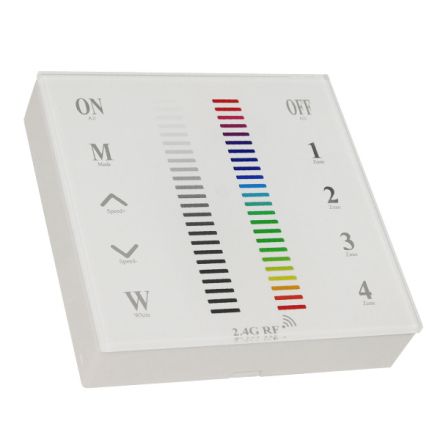 Ασύρματο LED RGB Χειριστήριο Αφής και Τοίχου 2.4G RF Έως και 4 Διαφορετικά Groups DC 