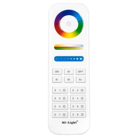  Mi-Light Ασύρματο Χειριστήριο Αφής RF 2.4Ghz 8 Group για όλα τα RGBW+WW Mi-BOXER Controller DC 3V 2 x AAA - IP20 - Λευκό 