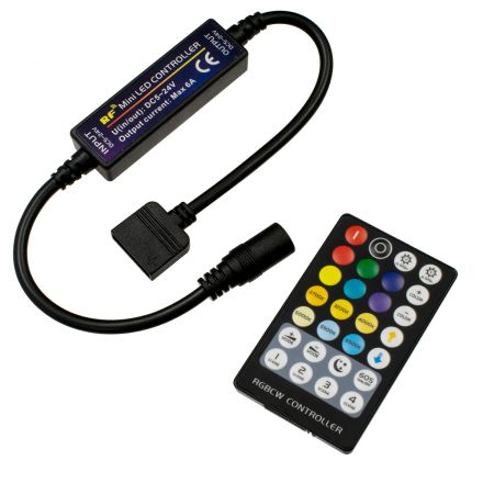GloboStar® 73427 Ασύρματος LED RGBW + WW Controller με Χειριστήριο RF 2.4Ghz DC 5-24V Max 144W