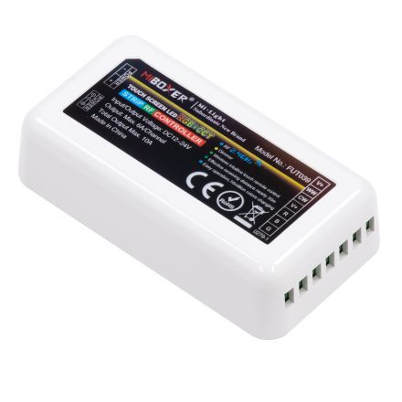 FUT039 Mi-BOXER DC RF 2.4Ghz 5 in 1 High Speed Controller / Dimmer 5 Καναλιών DC 12-24V 5 x 6A 144W - Max 10A 240W - IP20 RGBW+WW - Μ8.5 x Π4.5 x Υ22cm - 5 Years Warranty