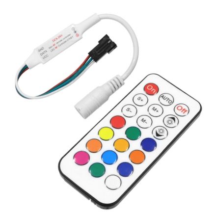 Ασύρματος LED Mini Dream-Color Magic Digital RGBW Controller με Χειριστήριο RF 21 Keys για LED Digital RGBW Προϊόντα 5v - 12v - 24v 