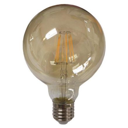 Λάμπα LED G125 Filament 8W 2400K Dimmable Gold