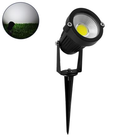 Προβολάκι Κήπου Καρφωτό - Δαπέδου Bridgelux COB LED 10W 1200lm 35° 12-24V - IP67 - 6000K - Dimmable