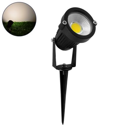 Προβολάκι Κήπου Καρφωτό - Δαπέδου Bridgelux COB LED 10W 1150lm 35° 12-24V - IP67 - 4500K Dimmable