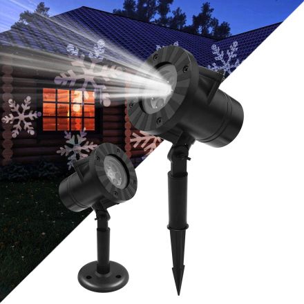 Προβολάκι Κήπου Καρφωτό - Δαπέδου Epistar LED 6W 300lm 60° 230V - IP44 - RGB με 12 Διαφορετικά Σχέδια Φωτισμού