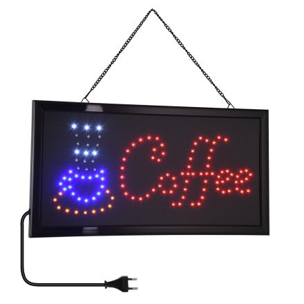 Φωτιστικό LED Σήμανσης COFFEE με Πρίζα 230V - Μ48xΠ25xΥ2cm