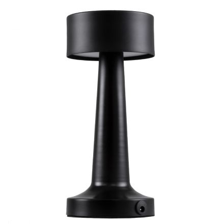 BELLA Επαναφορτιζόμενο Φωτιστικό LED 1.5W 105lm 120° DC 5V - Μπαταρία Li-ion 1800mAh - Διακόπτη Αφής με 3CCT - Dimmable - Μαύρο
