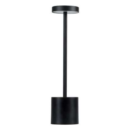 JOJO Επαναφορτιζόμενο Φωτιστικό LED 1.5W 105lm 120° DC 5V με Μπαταρία Li-ion 1800mAh - Διακόπτη Αφής - 3CCT - Dimmable - Μαύρο