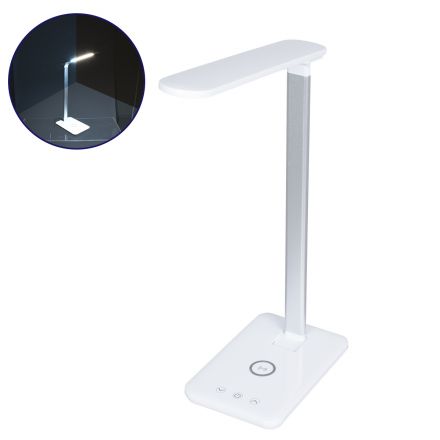 ΟΝΟ Φωτιστικό Γραφείου Λευκό LED 10W 350lm DC 5V Αφής & Καλώδιο Τροφοδοσίας USB με Ασύρματη Φόρτιση - Wireless Charger - 3CCT - Dimmable