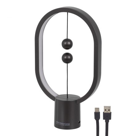 MAGNET Φωτιστικό Γραφείου LED 15 Watt 1500lm DC 5V με Μαγνητικό Διακόπτη & Καλώδιο Τροφοδοσίας USB - 2700K - Ανθρακι